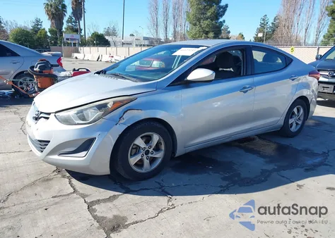 2014 Hyundai Elantra Se z USA, uszkodzony, nr VIN 5NPDH4AE8EH496574